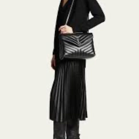 Saint Laurent Loulou medium quilted leather shoulder bag YSL - Picture 2 of 12